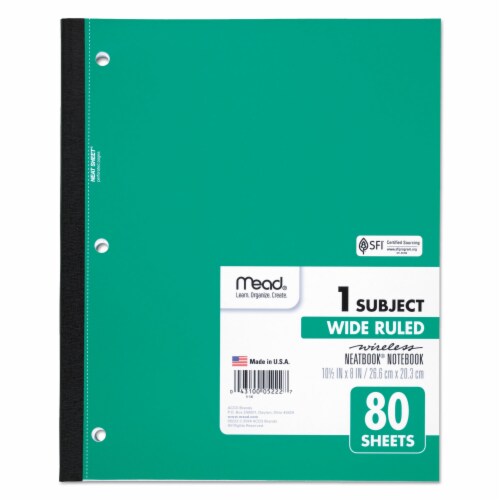 Mead Fat Lil' Wireless Neatbook, College Ruled - Assorted Colors