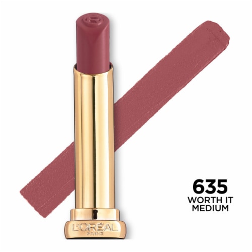 L'ORÉAL PARIS Colour Riche Intense Volume Matte Lipstick, 635 Worth It Medium, 0.06 oz
