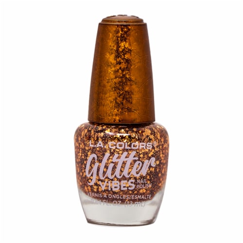 L.A. Colors Glitter Vibes Nail Polish - Highkey, 0.44 fl oz