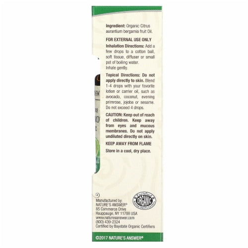 NATURE'S ANSWER ESS OIL,OG2,BERGAMOT