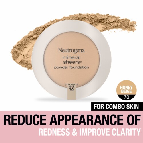Neutrogena Mineral Sheers Powder Foundation, Honey Beige 70, .34 oz