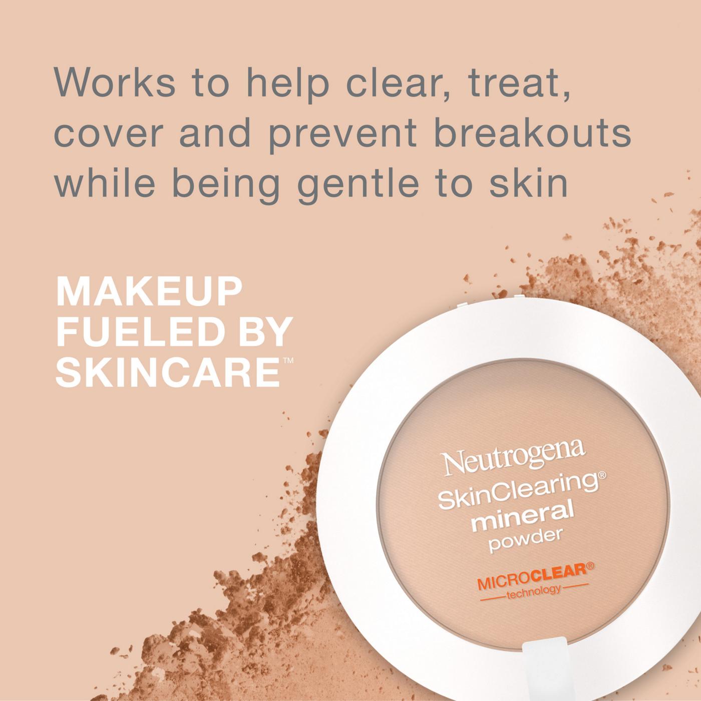 Neutrogena SkinClearing Mineral Acne Face Powder, Nude 40, .38 oz