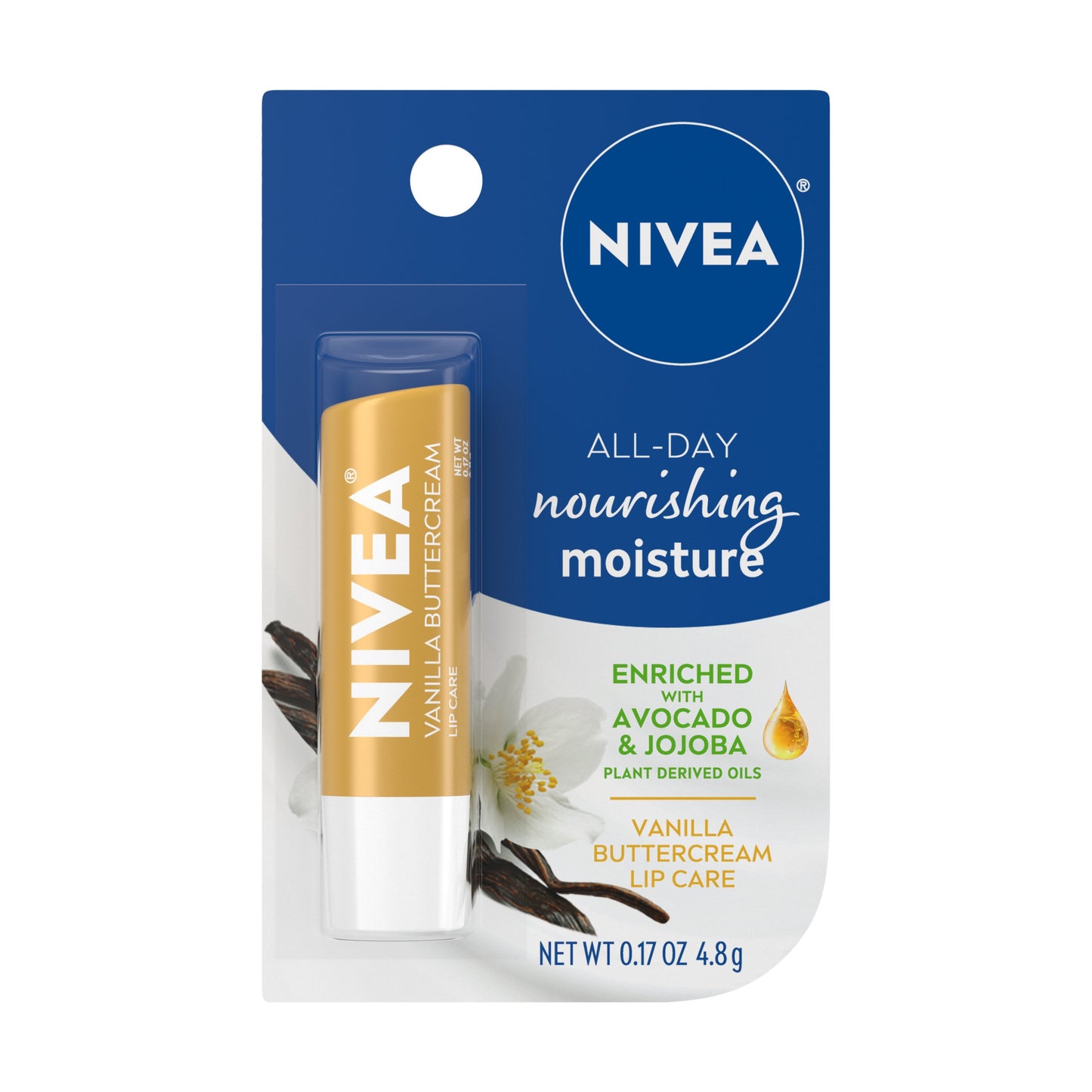 Nivea Lip Care Vanilla Butter Cream 0.17oz Carded (6in)