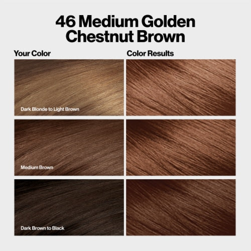 REVLON ColorSilk Permanent Hair Color with Bond Repair Complex - 43 Medium Golden Brown