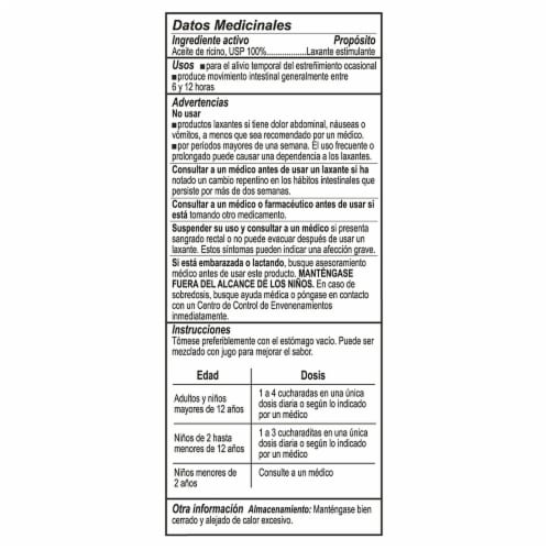 De La Cruz Castor Oil 2oz Stimulant Laxative