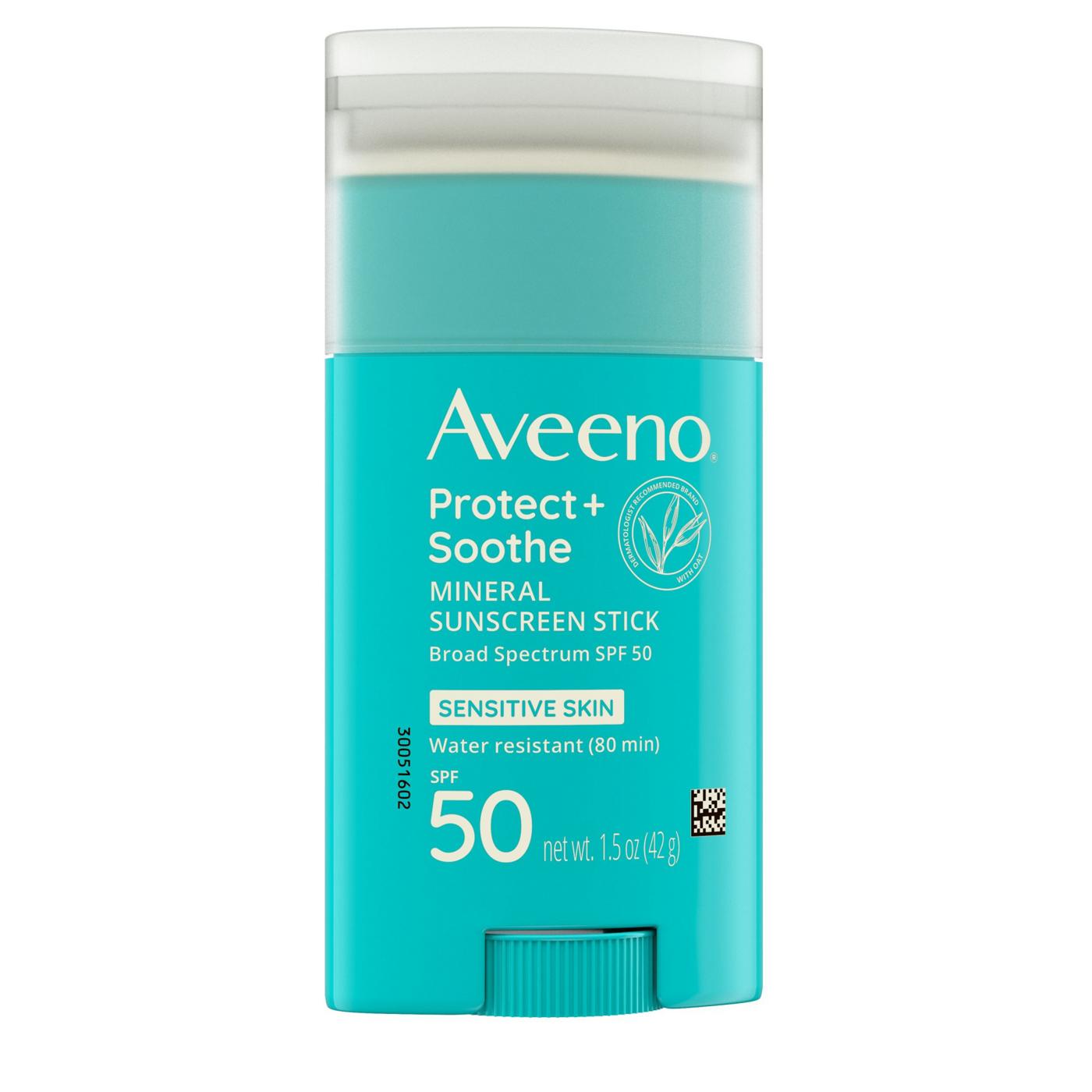 Aveeno Positively Mineral Spf#50 Sensitive Stick 1.5oz