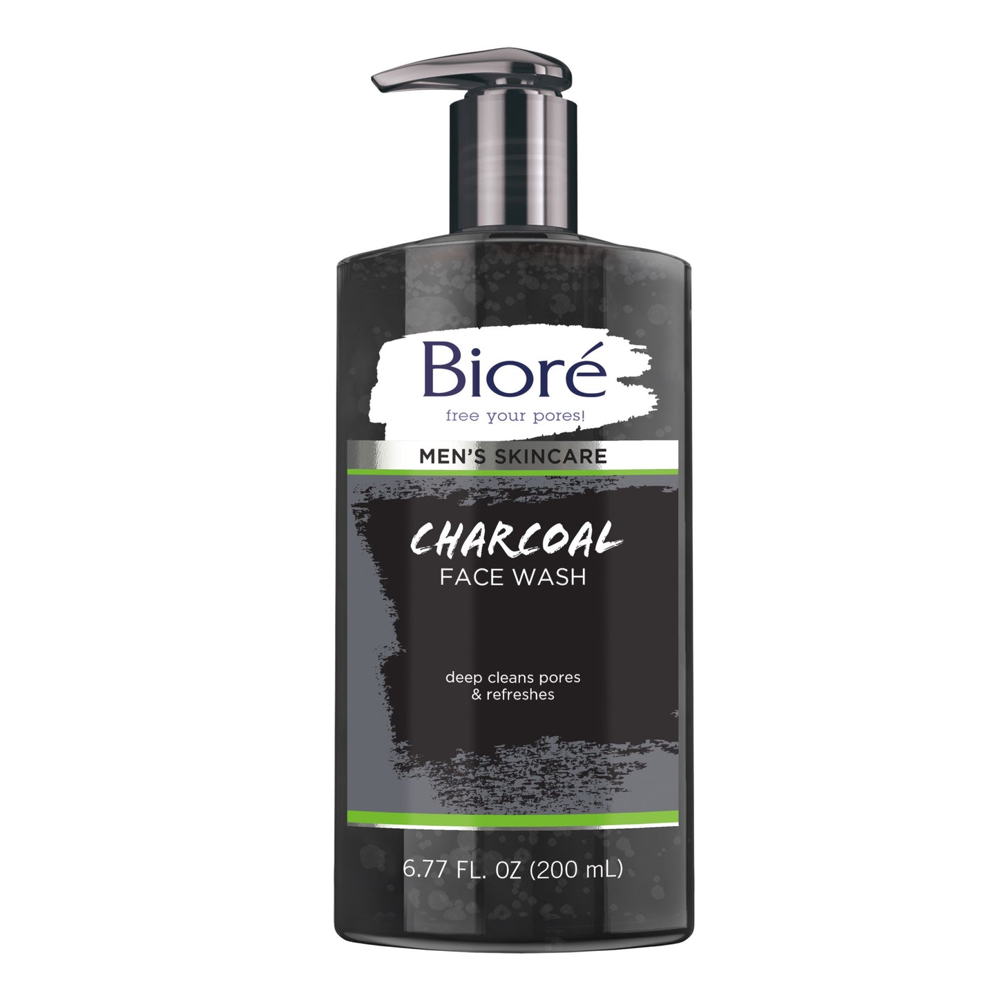 Biore Mens Charcoal Face Wash 6.77oz Pump