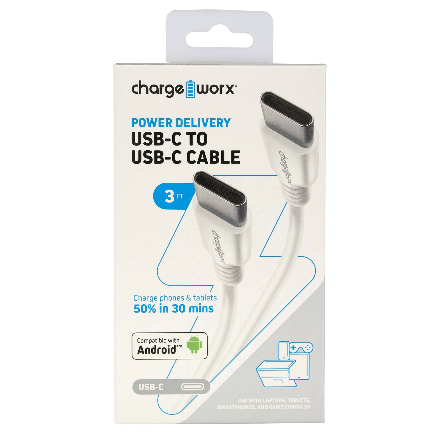 CHARGEWORX LGHTN USB CABLE 6INCH