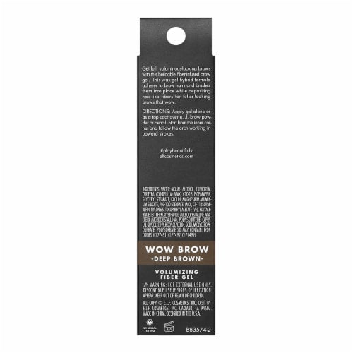 e.l.f. Wow Eyebrow Enhancer Gel - Deep Brown, 0.12 oz