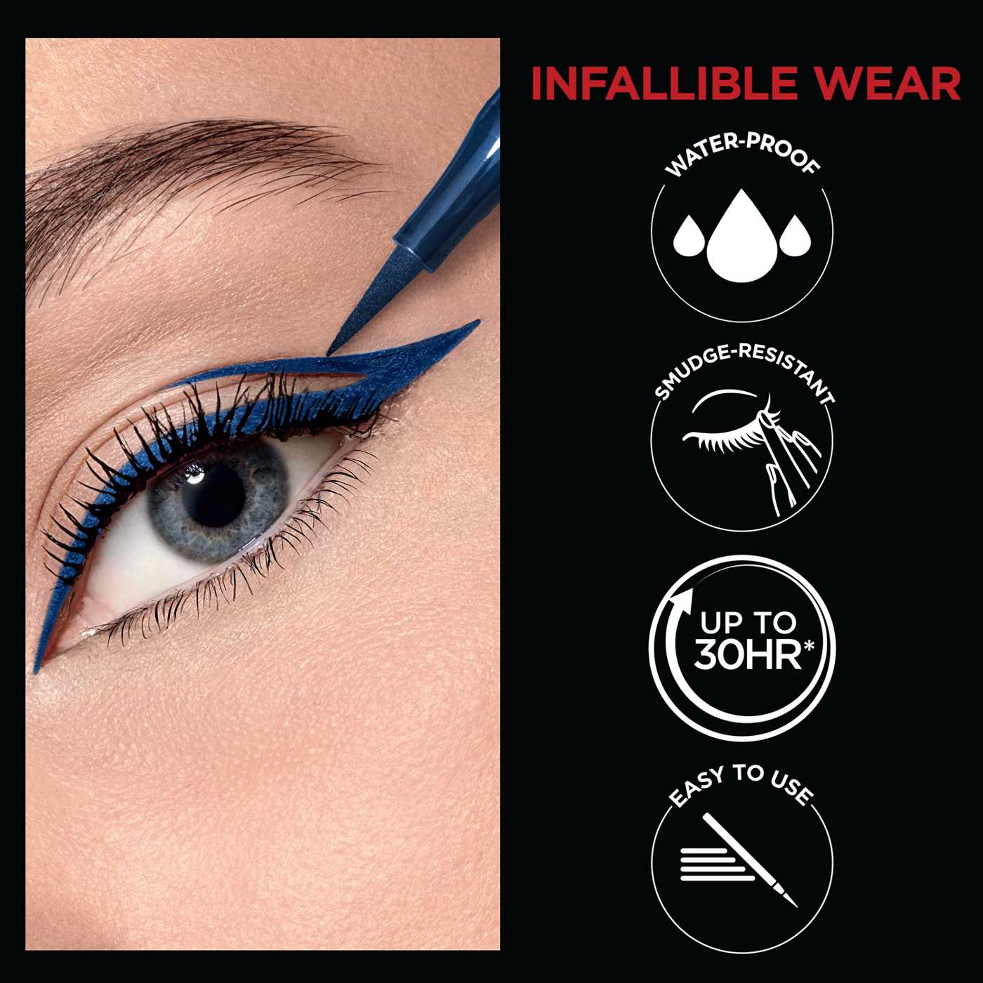 L'ORÉAL PARIS Infallible Precision Felt Waterproof Eyeliner, 620 Green, 0.03 fl oz