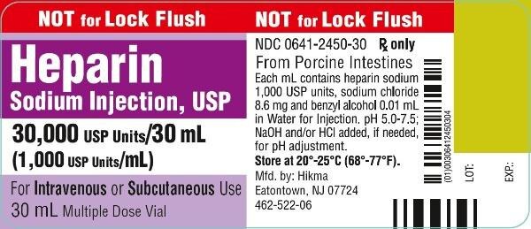 HEPARIN SOD MD 5000U/ML 25X10ML