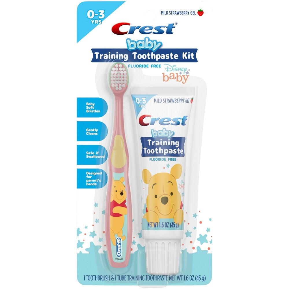 Crest Baby Training Toothpaste Kit Mild Strawberry Gel
