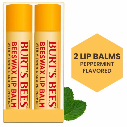 Burt's Bees Moisturizing Lip Balm - Beeswax, 2 count
