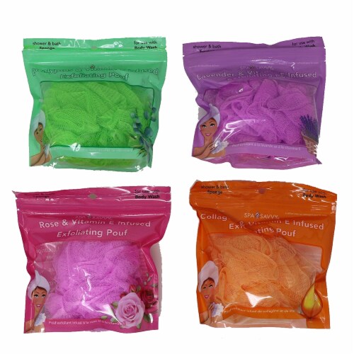 Body Benefits Lather & Refresh Exfoliating Bath Pouf - Assorted