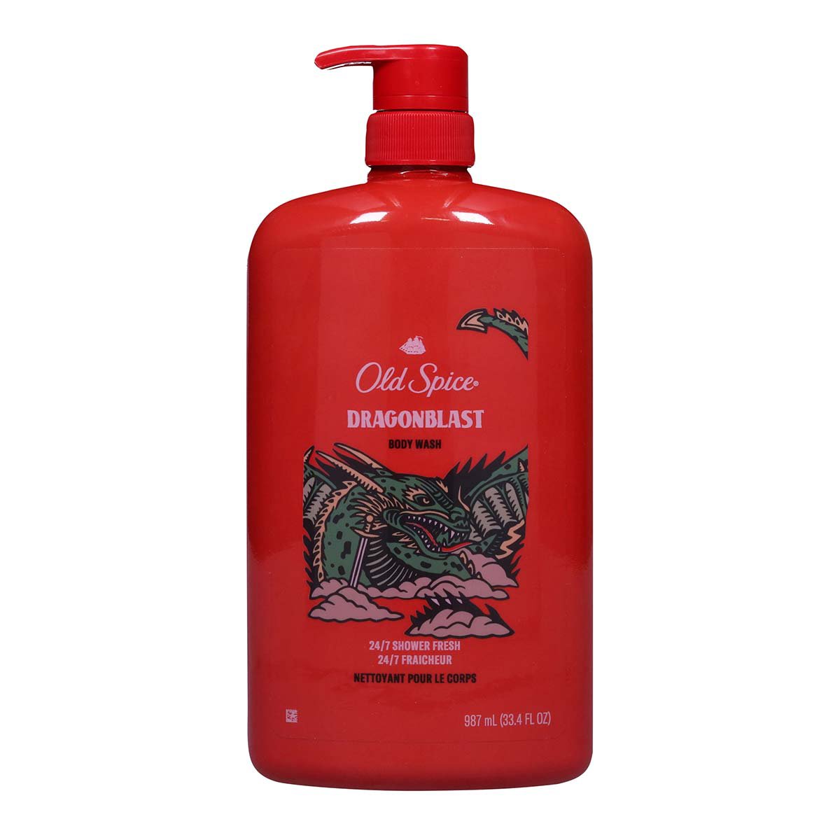 Old Spice Body Wash Dragon Blast 33.4oz Pump