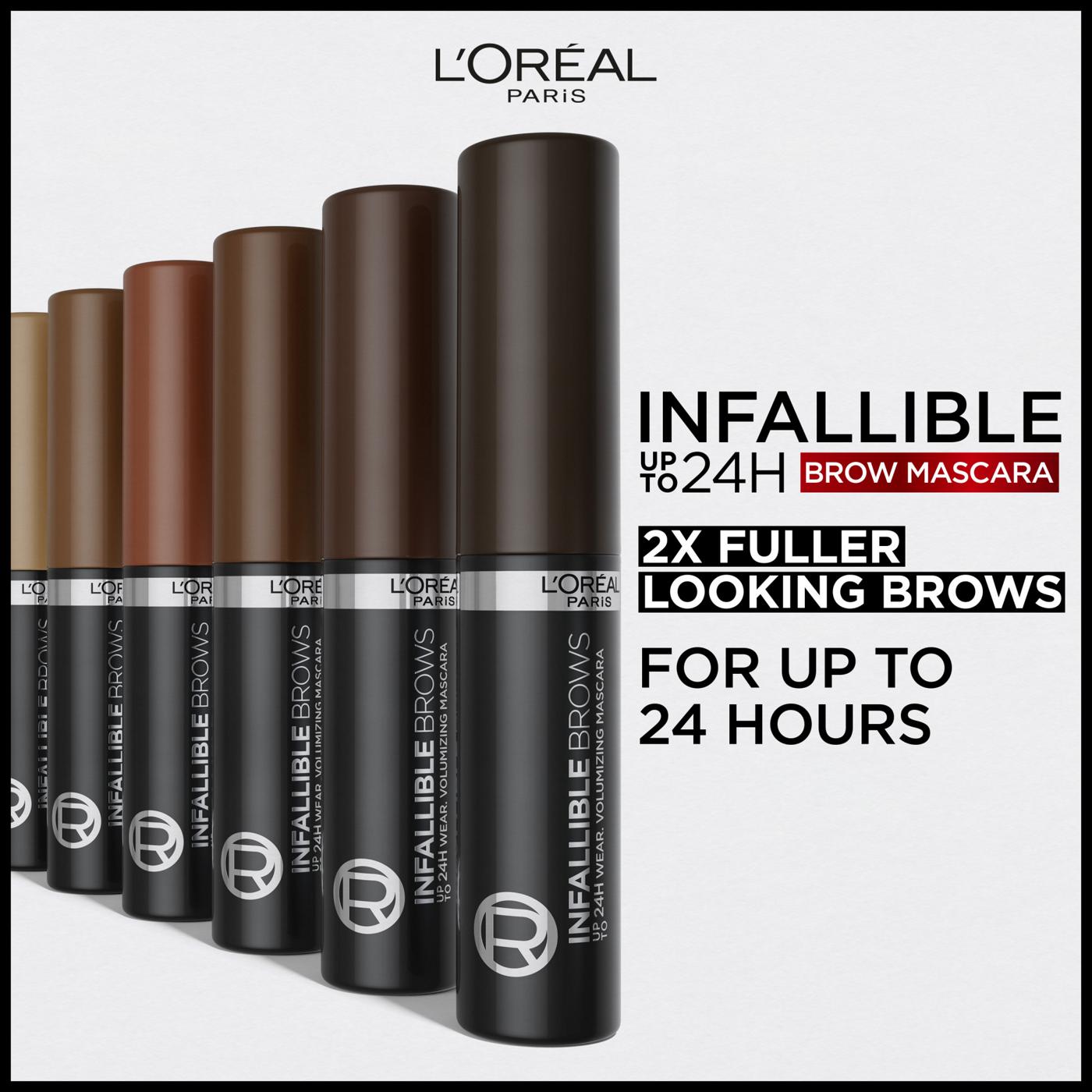 L'ORÉAL PARIS Infallible Volumizing 24H Wear Brow Mascara, 6R Auburn, 0.13 fl oz