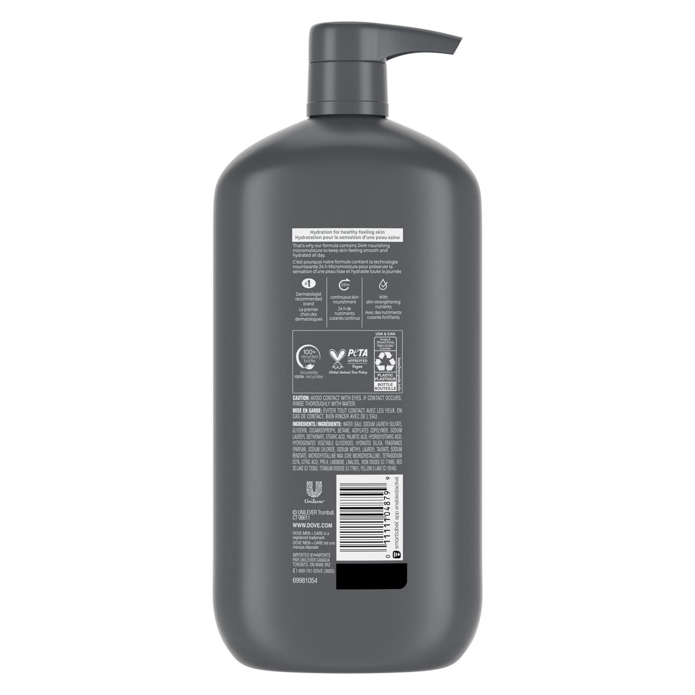 Dove Body & Face Wash Mens Exfoliating Deep Clean 13.5oz