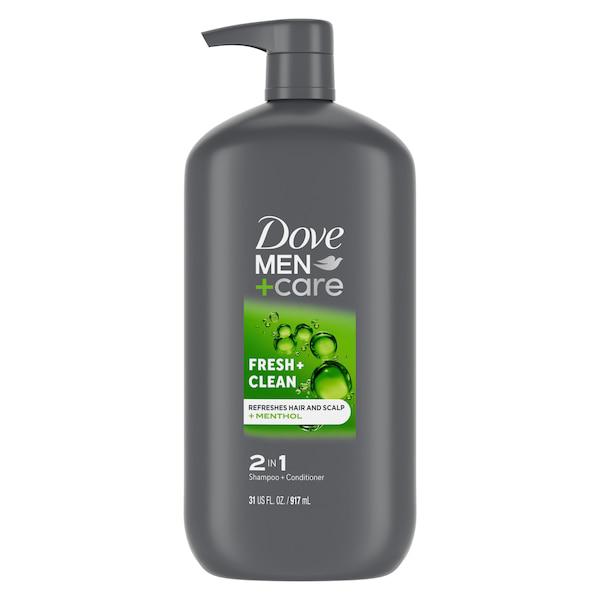 Dove Men + Care Fresh and Clean 2-in-1 Shampoo and Conditioner, 3 oz