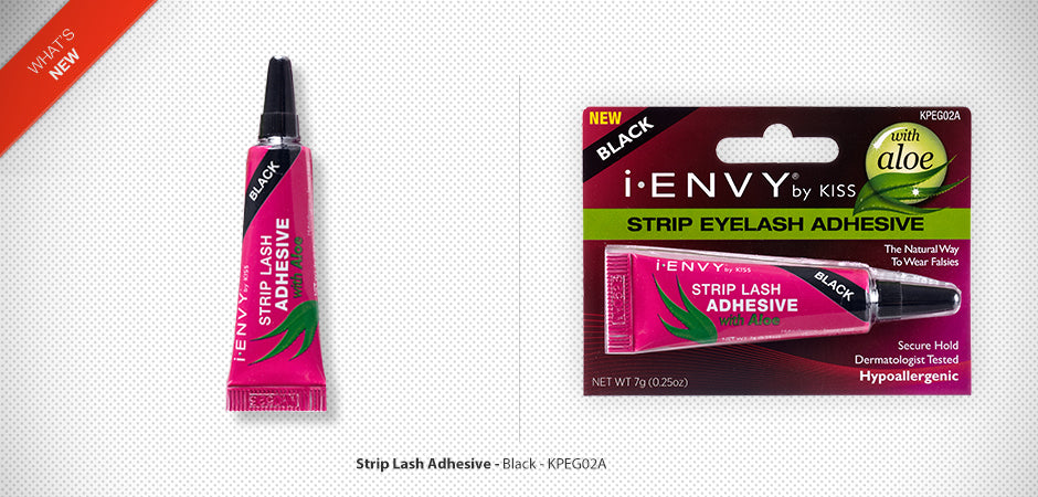 Kiss I Envy Eyelash Adhesive Strip W/Aloe Black 0.25oz