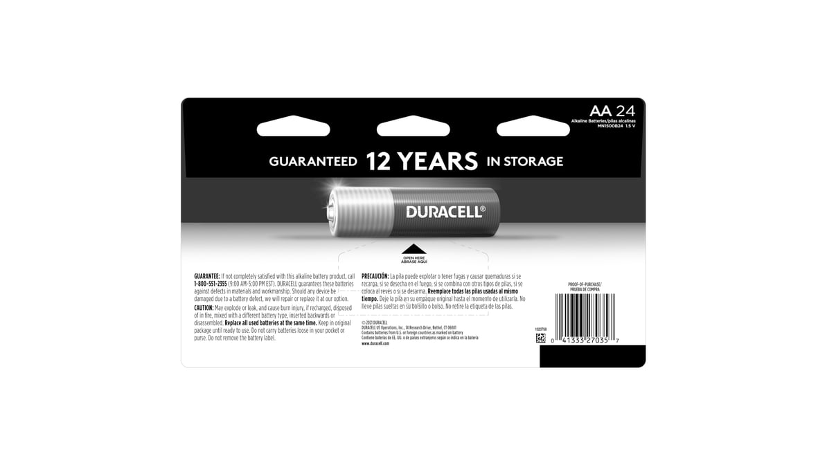 DURACELL BTRY,ALKLN AA 1.5 V