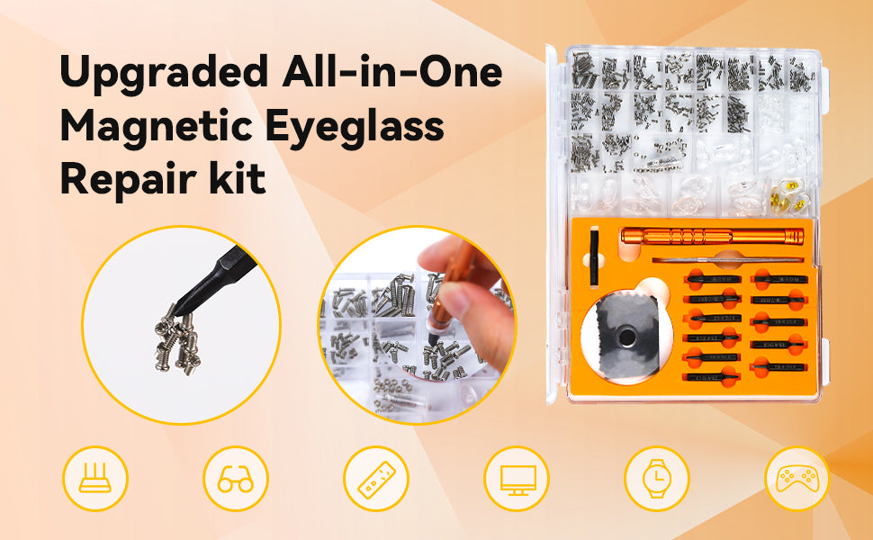 EYE GLASS REPAIR KIT WITH MAGNIFIER API