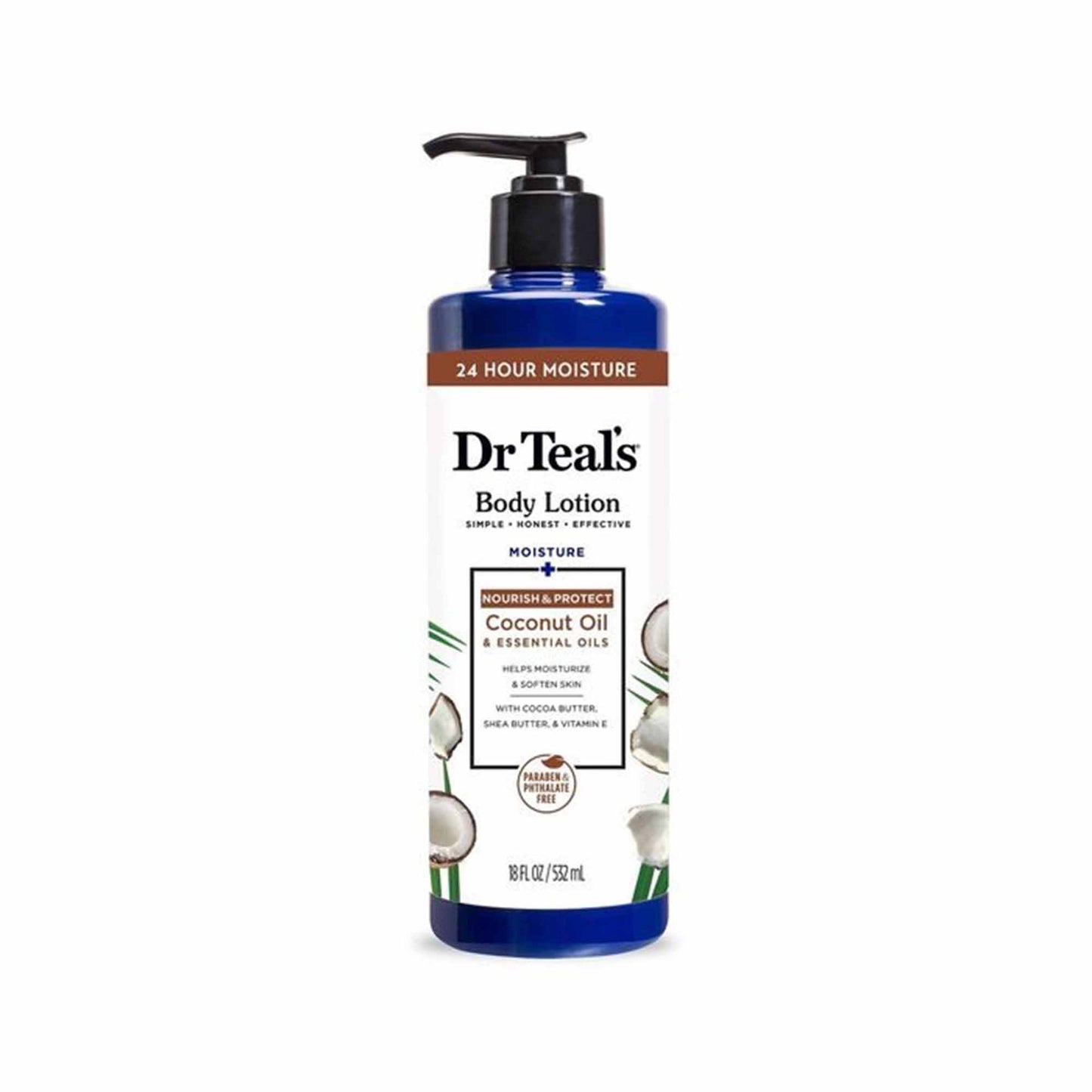 Dr Teals Body Lotion Nourish & Protect Coconut Oil 18oz