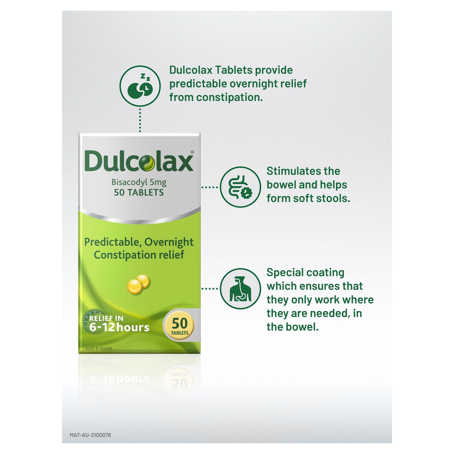 DULCOLAX SSFT GC 100MG 50 LQGL