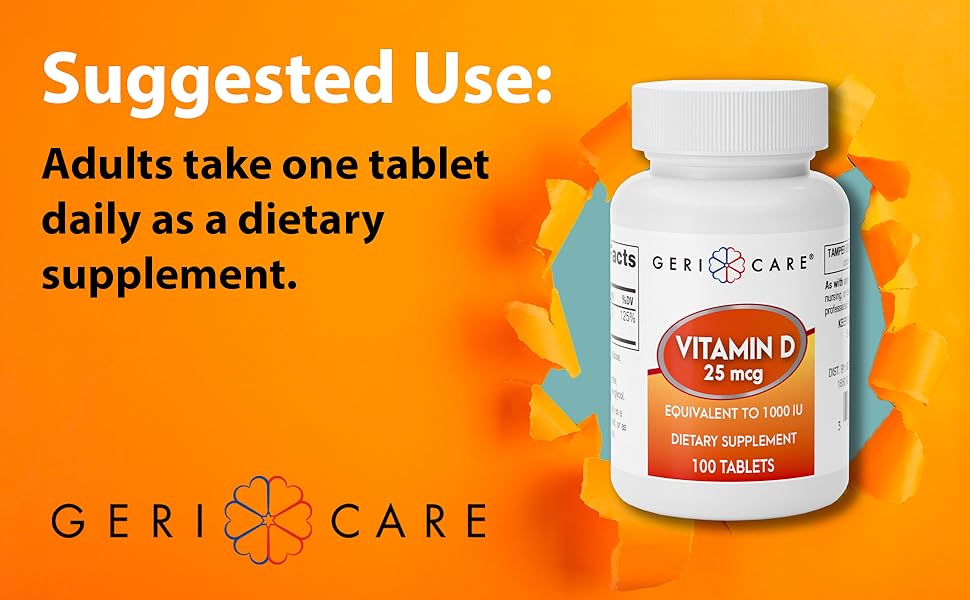 VITAMIN D3 400IU TAB 100CT GERICARE