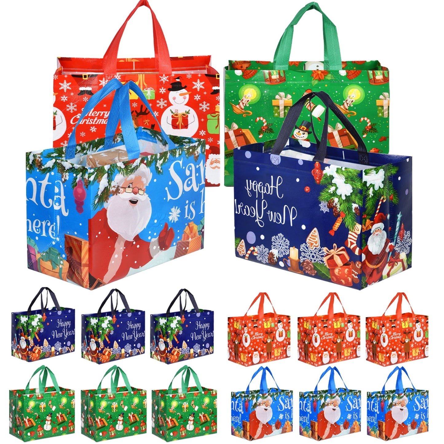 BAG HOLIDAY TOTE SLVR 16X15X6 250CT DS