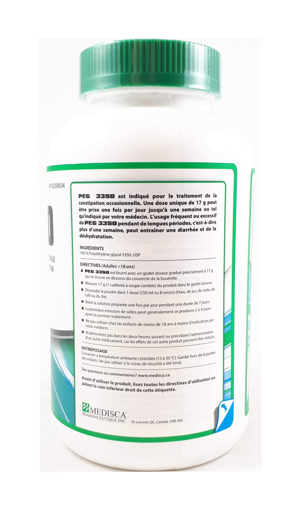 PEG 3350/LYT PT 4000ML LMN