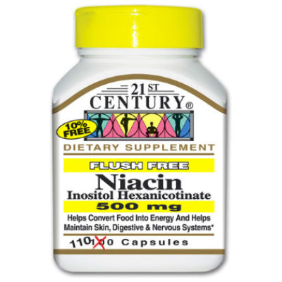 NIACIN 500MG FLUSH FREE CAP 110CT 21ST