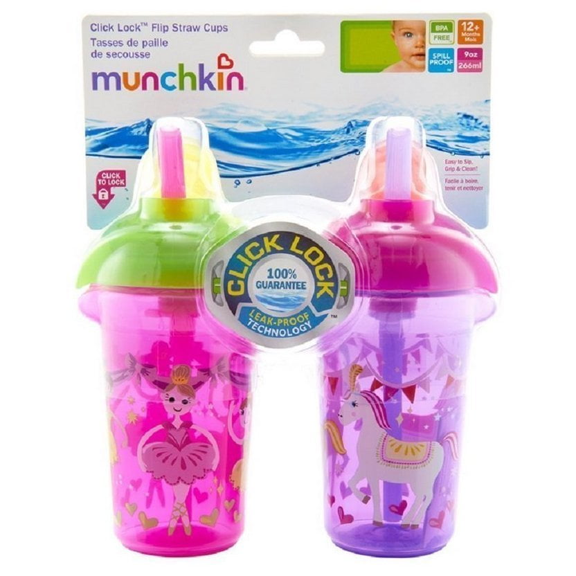 MUNCHKIN CLCK LCK STRW CUP 1PK