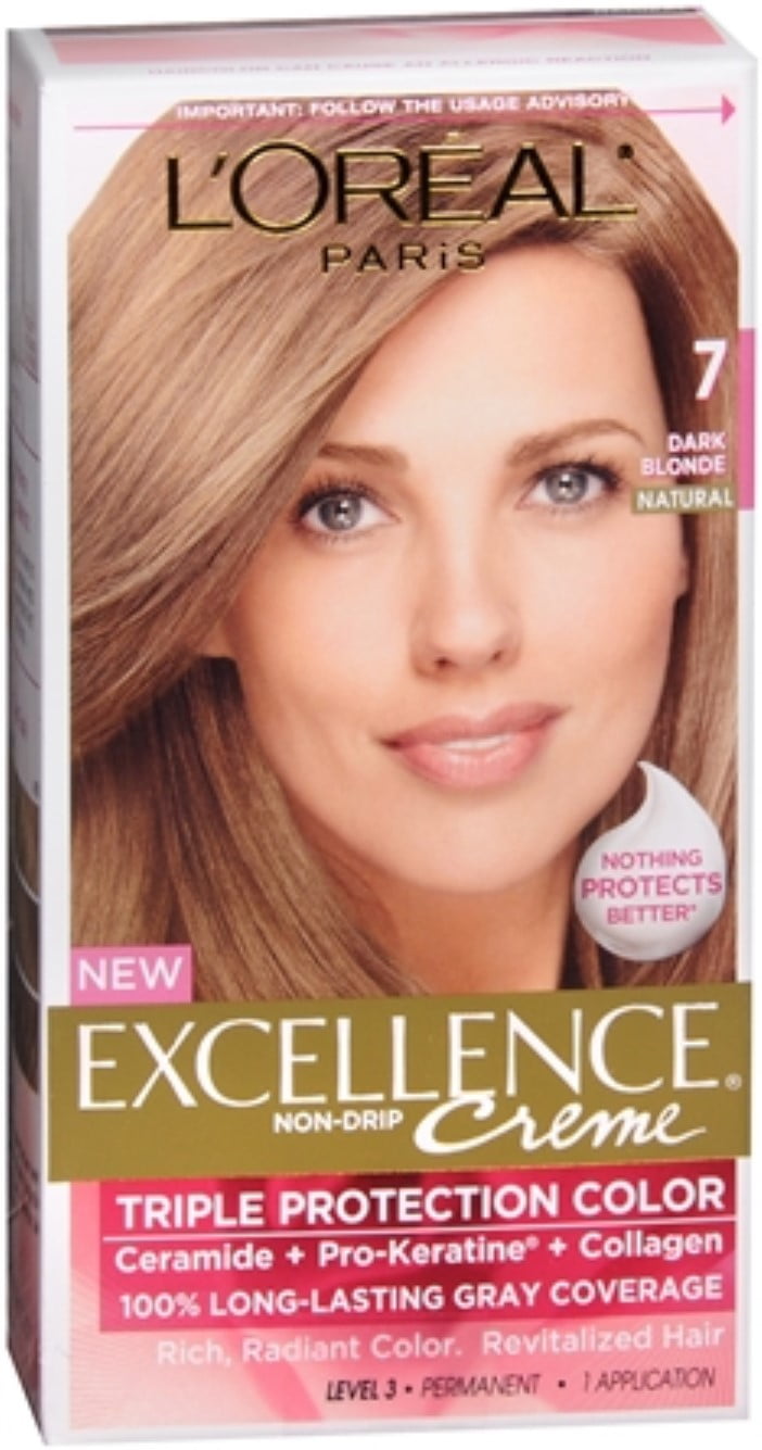 L'ORÉAL PARIS Excellence Triple Protection Permanent Hair Color, 8 Medium Blonde, 6.3 fl. oz.