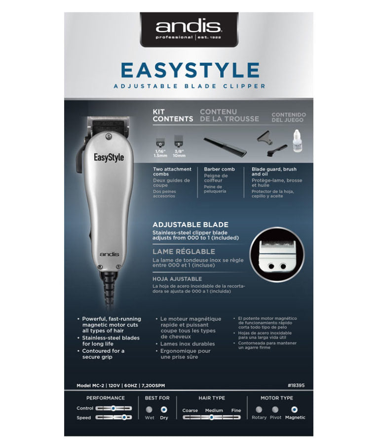 ANDIS EASYSTYLE CLIPR7pc #18395