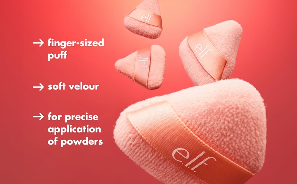e.l.f. Halo Glow Pinkie Puffs, 3 count