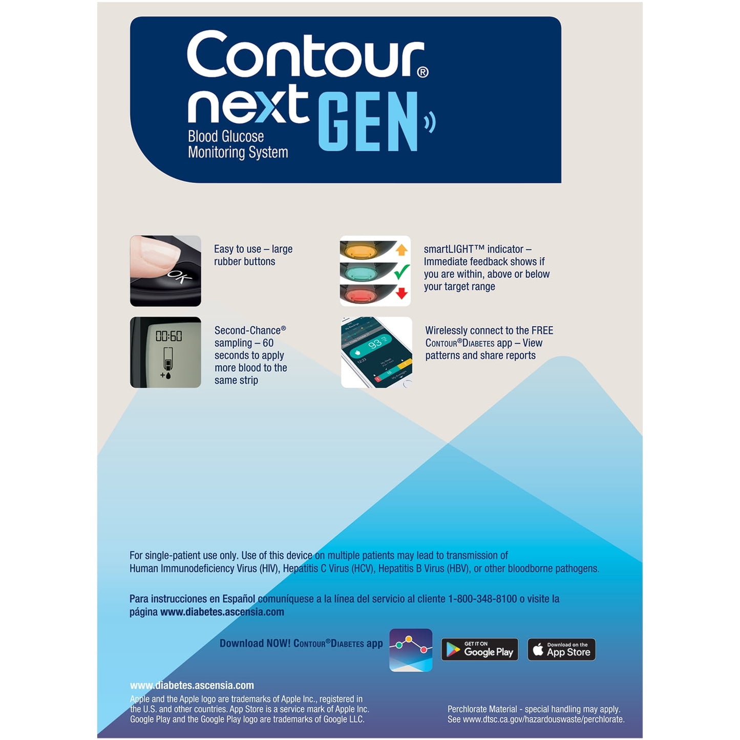CONTOUR NEXT SI 50 NO CODING
