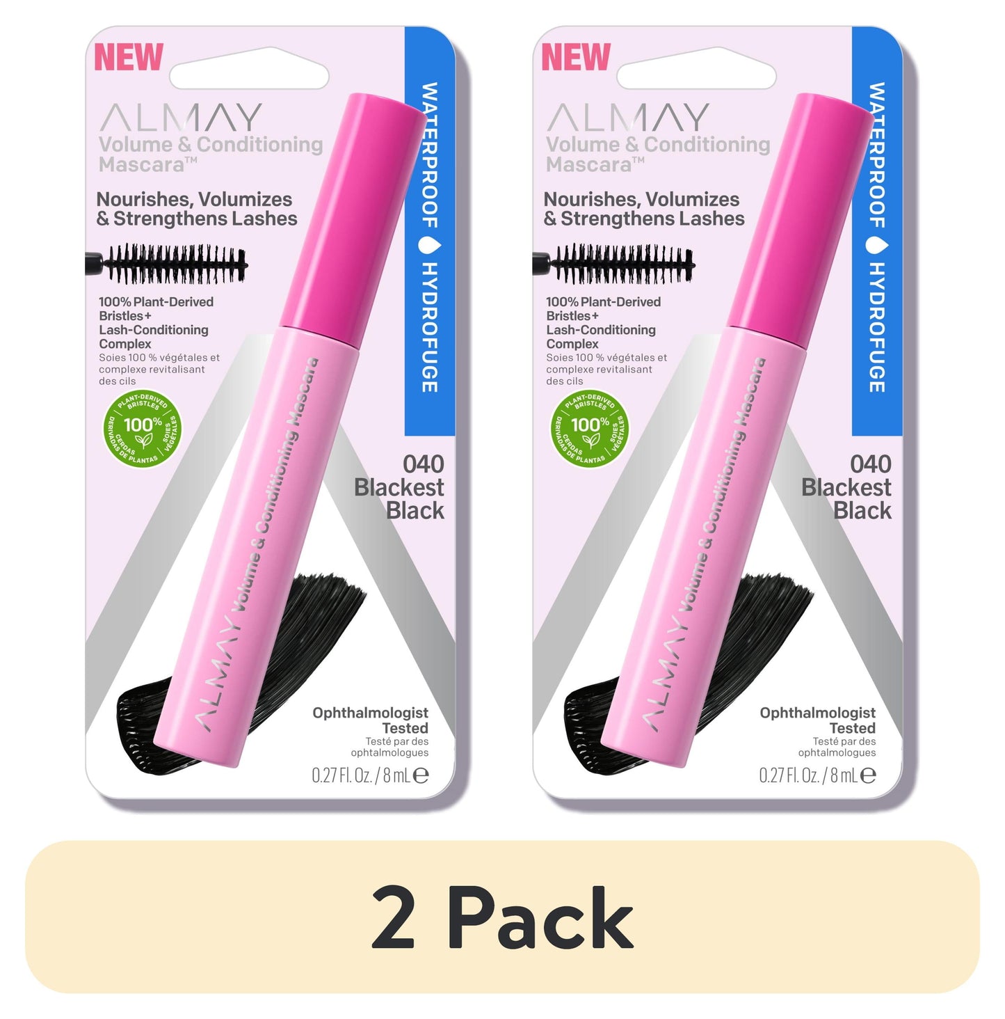 ALMAY Volume & Conditioning Mascara - 40 Blackest Black Waterproof