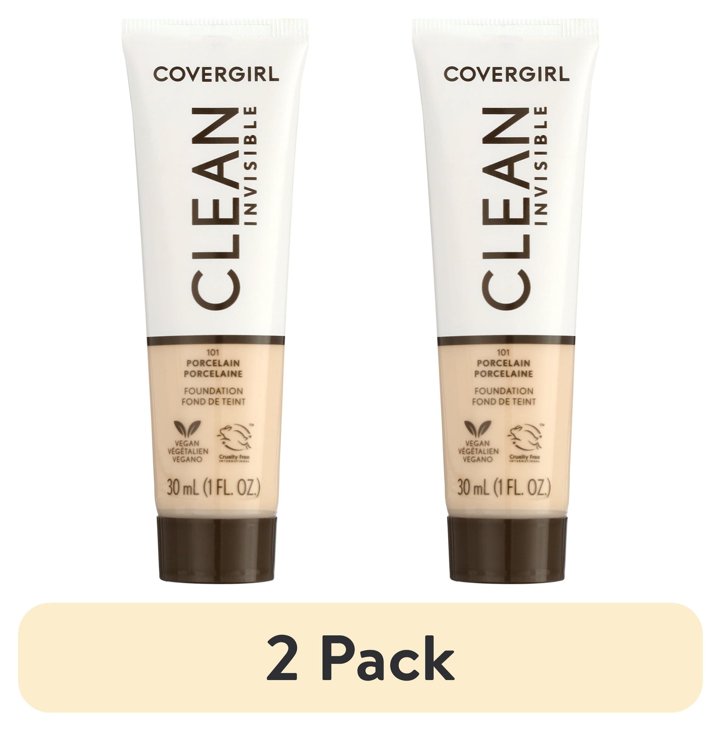 COVERGIRL Clean Invisible Foundation - 101 Porcelain