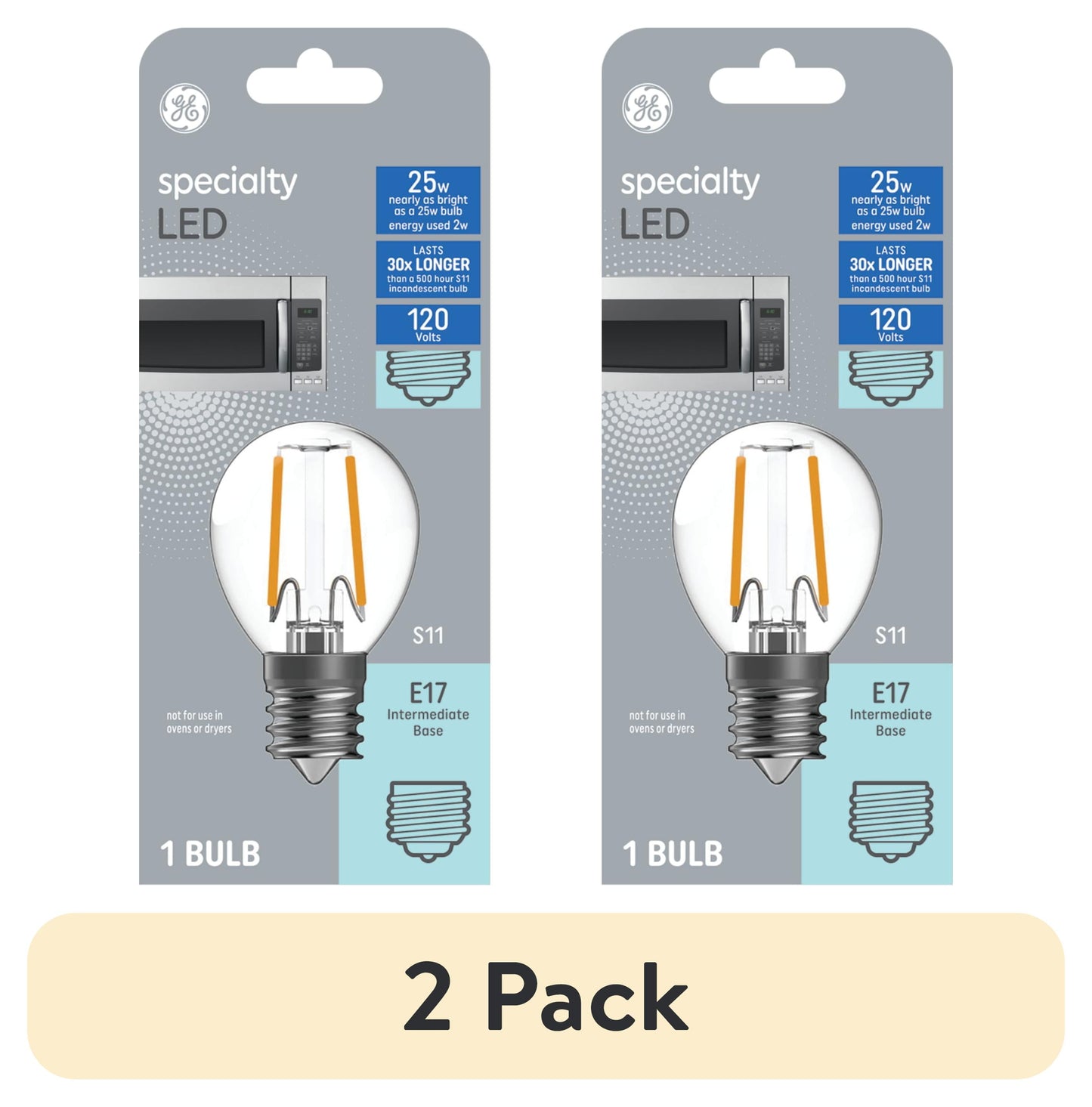 GE 7.5W S11 Nightlight Light Bulb