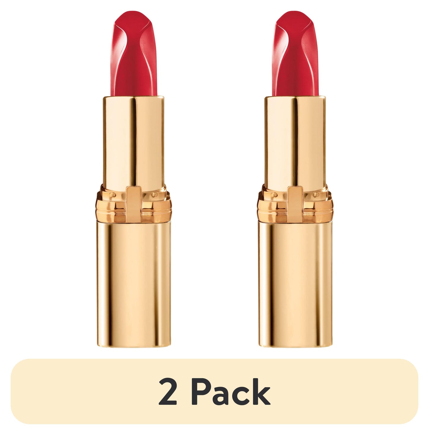 L'ORÉAL PARIS Colour Riche Reds of Worth Lipstick, Long Lasting Smudge Proof Lipstick, 186 Lovely Red, 0.13 oz