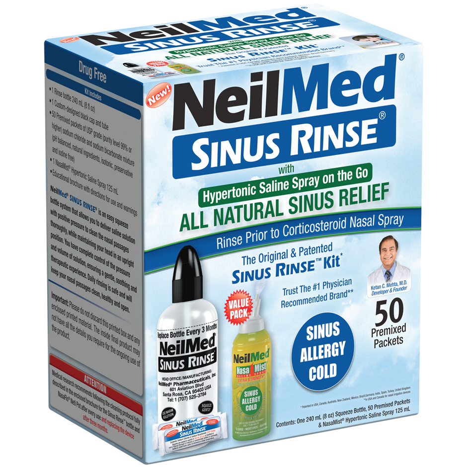 SINUS RINSE PK W/BTL 50