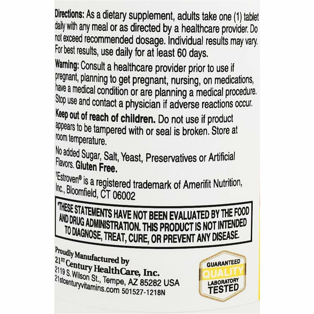 ESTRO SUPP MAX +ENRGY TAB 30CT 21ST CENT