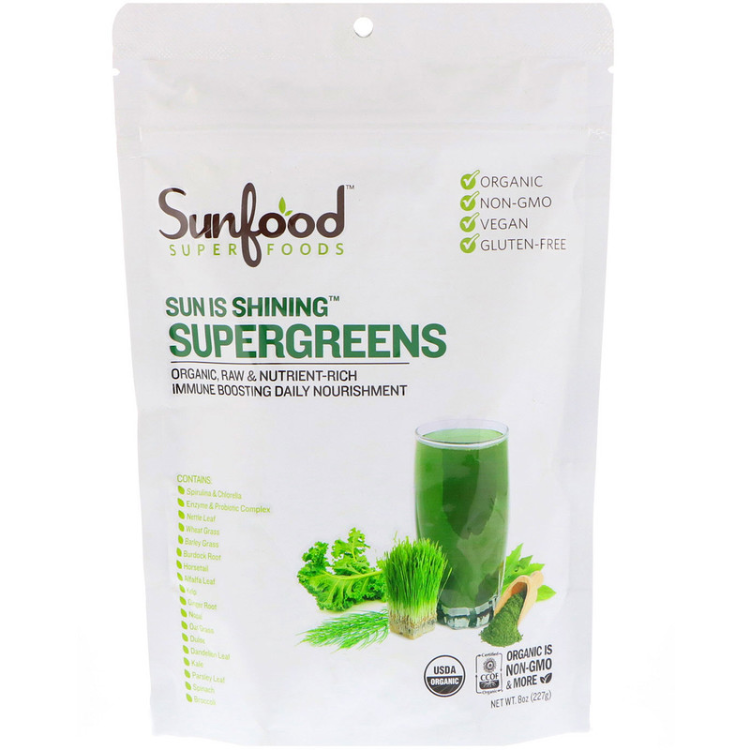 SUNFOOD SUPERGRNS,OG2,SUN IS SHNG