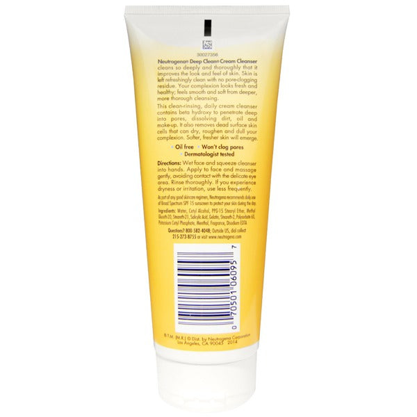 NEUTROGENA DEEP CREAM CLEAN 7z