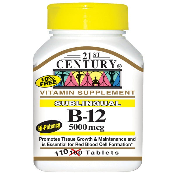 VIT B12 5000MCG SUBLINGUAL 21ST CENTURY