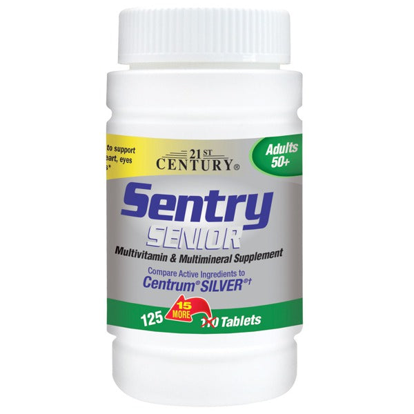 SENTRY SENIOR MULTIVIT TAB 125CT 21ST CE