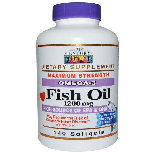 FISH OIL OMEGA-3 SOFTGEL 300CT 21ST CENT