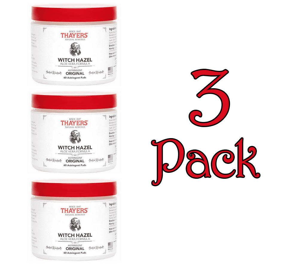 THAYERS WITCH HAZEL PADS W/ALOE