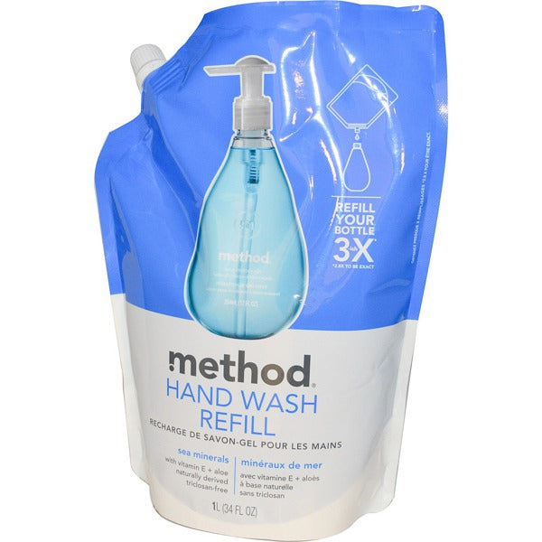 METHOD HAND WASH LQ 6X12OZ SEA MI