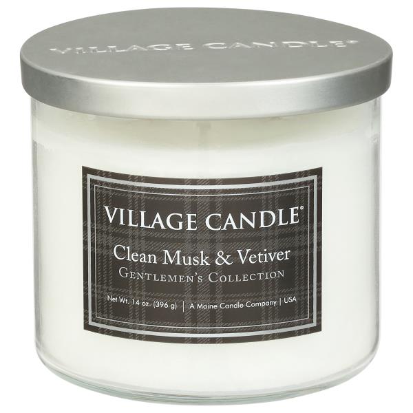 Village Candle Gentlemen's Collection - Clean Musk & Vetiver